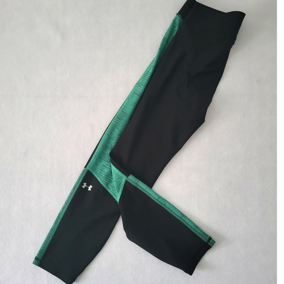 Under Armour Heatgear Jacquard Ankle Crop Leggings Womens Medium Compression - Picture 7 of 7